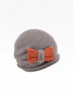 SEEBERGER narandžasta vunena kapa sa mašnom 