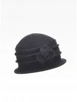 Seeberger Vuneni kloš šešir crni 