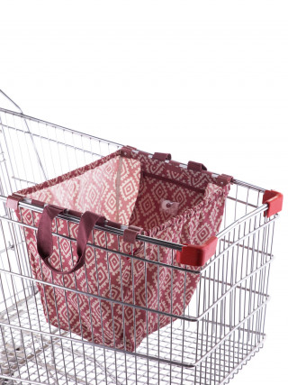 REISENTHEL Roze torba za kupovinu koja se kači na kolica u supermarketu 