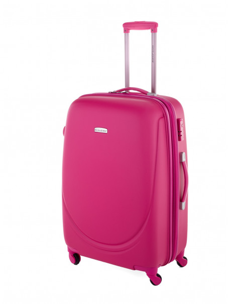 DAVID JONES Veliki pink kofer čvrste forme 