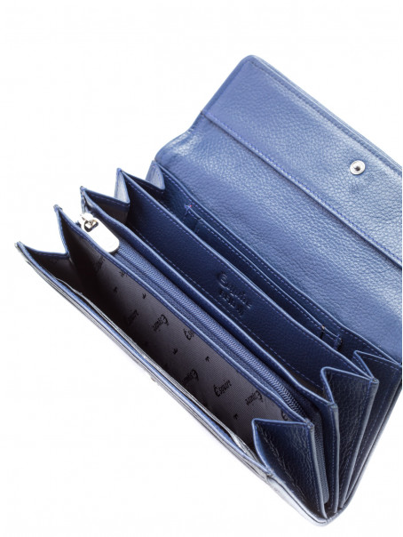 ESQUIRE Crno-plavi kožni novčanik sa RFID zaštitom 