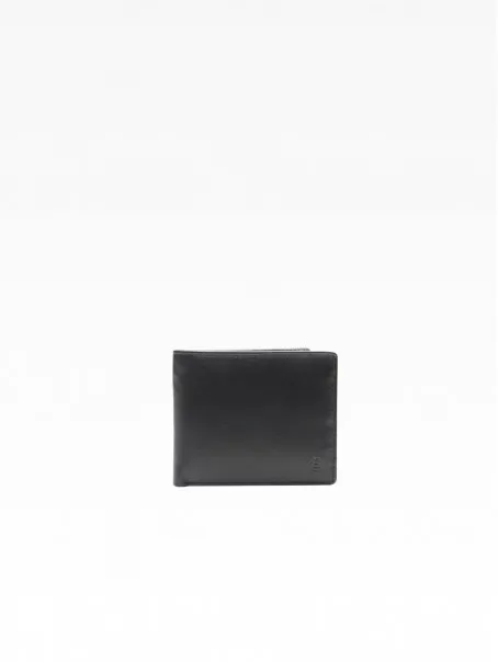 ESQUIRE Crni muški kožni novčanik sa RFID zaštitom 