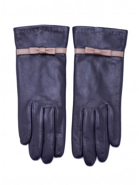 GLOVE STORY Elegantne kožne rukavice sa mašnicom 8 
