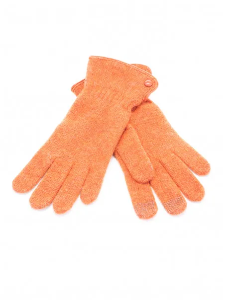 SANTACANA Narandžaste rukavice sa kožnim rubom 