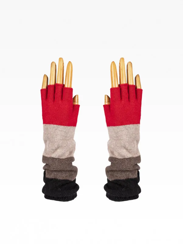 Santacana Duge rukavice bez prstiju crvene 