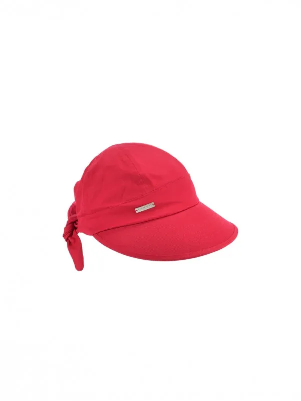 Seeberger ženska pamučna crvena kapa 