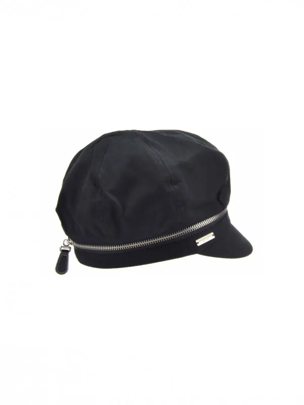 Seeberger ženska pamučna balon kapa u crnoj boji 
